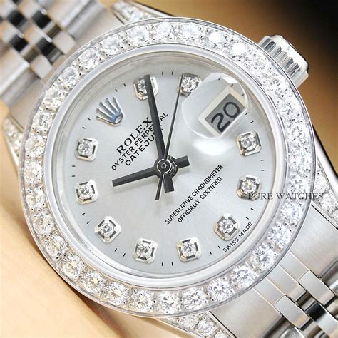 rolex watch white gold and diamonds|Rolex full diamond watch price.